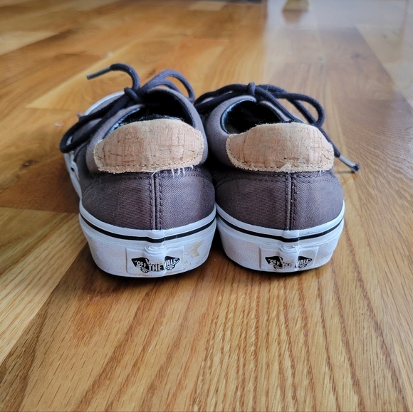 VANS gray navy sneakers size 6.5 - Picture 5 of 6